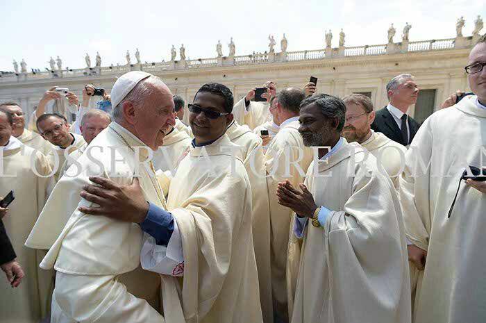 Fr.Clement with Pope